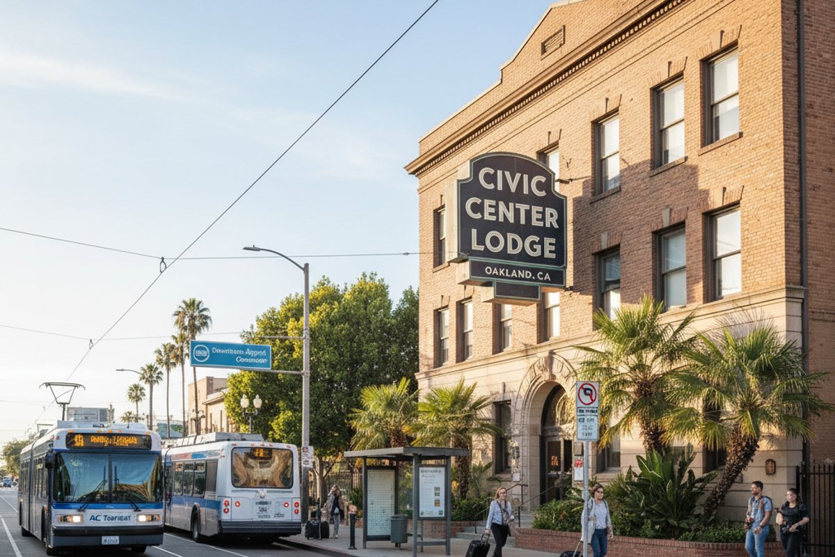 Getting to civiccenterlodgeoaklandca: Airport and Transport Guide